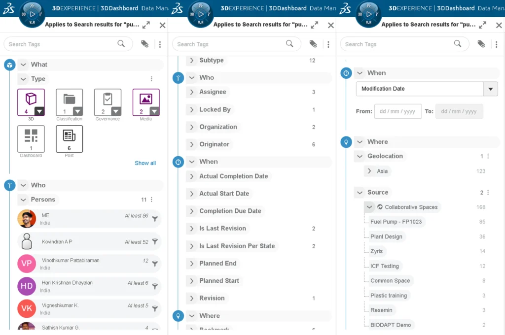 3DEXPERIENCE Make Data Search Easy