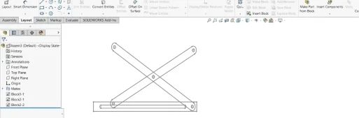 SOLIDWORKS Layout Sketch