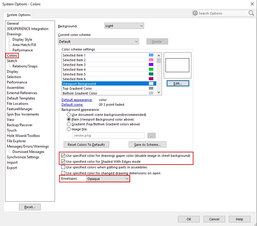 Colours - SOILDWORKS Reseller