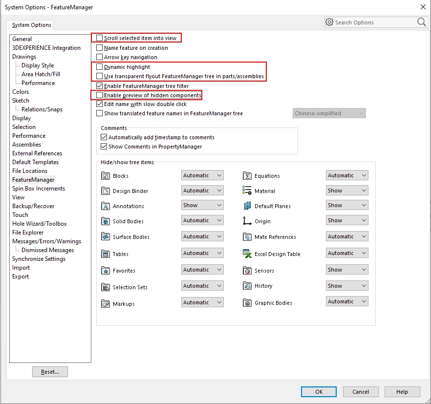 Feature manager - EGS India - SOLIDWORKS Reseller