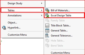 SOLIDWORKS CONFIGURATION USING EXCEL - EGS India
