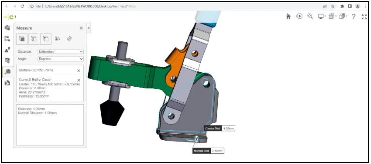 Measure tool is enabled - SOLIDWORKS Reseller