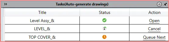 Auto generate drawing