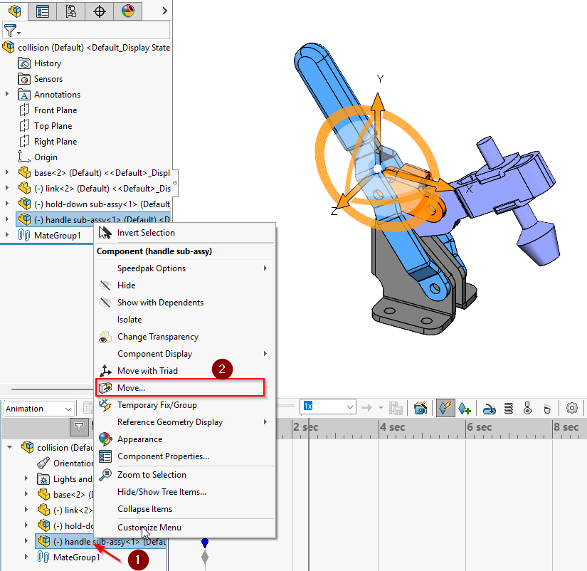 Simple Animations in SOLIDWORKS
