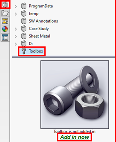 Custom Hole in Toolbox Solidworks