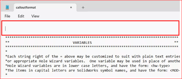 Custom Hole in Toolbox Solidworks