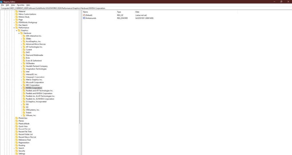 SOLIDWORKS - real view graphic